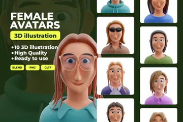Avatars 3D Icon Pack