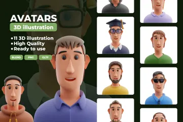 Avatars 3D Icon Pack