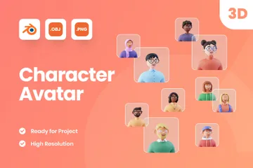 Character Avatars 3D Icon Pack
