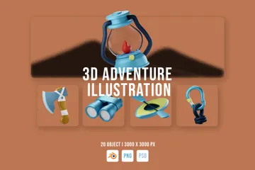 Aventura Paquete de Icon 3D