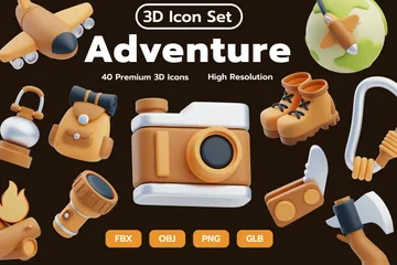 Aventura Pacote de Icon 3D