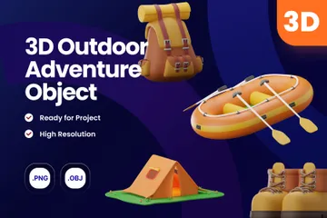 Aventure en plein air Pack 3D Icon