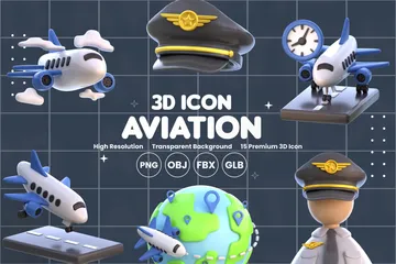 Aviación Paquete de Icon 3D
