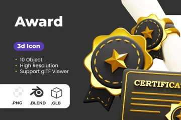Award 3D Icon Pack