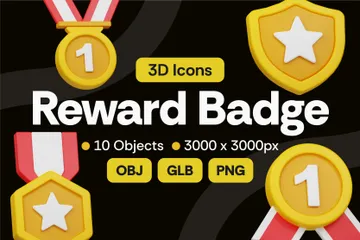 Award Badge 3D Icon Pack