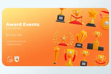 Award Events 3D Illustration Pack