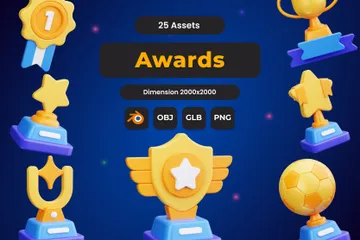 Awards 3D Icon Pack