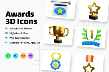 Awards 3D Icon Pack