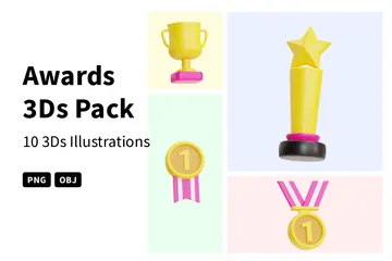 Awards 3D Icon Pack