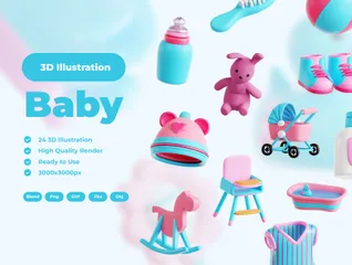 赤ちゃん 3D Iconパック