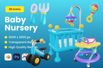 Baby Nursery 3D Icon Pack