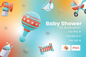 Baby Shower 3D Icon Pack