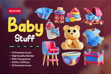 Baby Stuff 3D Icon Pack