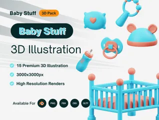 Baby Stuff 3D Icon Pack