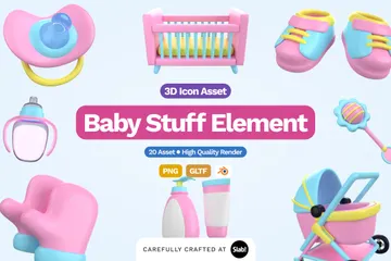 Baby Stuff Vol2 3D Icon Pack