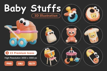 Baby Stuffs 3D Icon Pack
