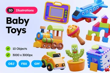 Baby Toys 3D Icon Pack