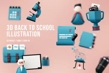 Back To School 3D  Pack