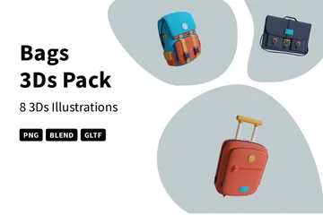 Bags 3D Icon Pack