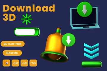 Download Pacote de Icon 3D