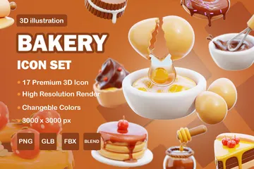 Bakery 3D Icon Pack