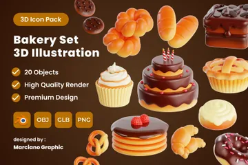 Bakery 3D Icon Pack