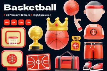 Baloncesto Paquete de Icon 3D