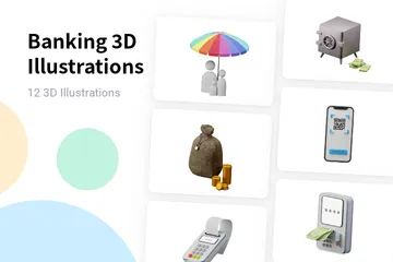 Bancario 3D Illustration Pack