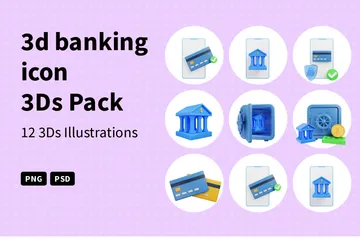 Bancaire Pack 3D Icon