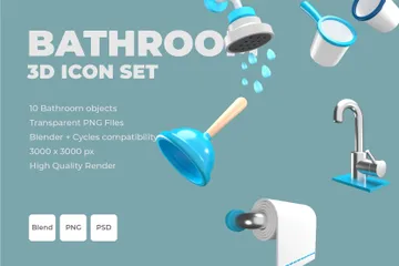 Banheiro Pacote de Icon 3D