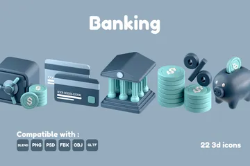 Banking 3D Icon Pack