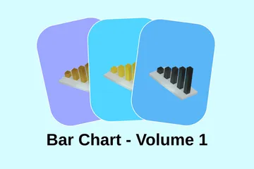 Bar Chart - Volume 1 3D Icon Pack