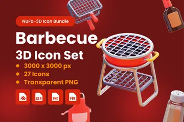 Barbecue Pack 3D Icon