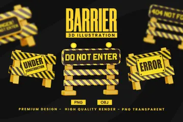 Barrier 3D Icon Pack