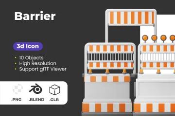 Barrière Pack 3D Icon
