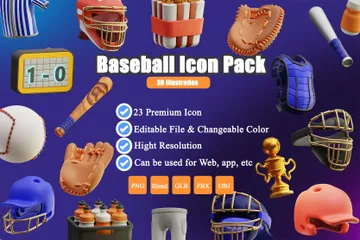 野球 3D Iconパック