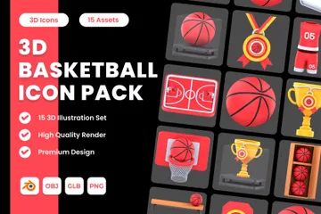 Basket-ball Pack 3D Icon