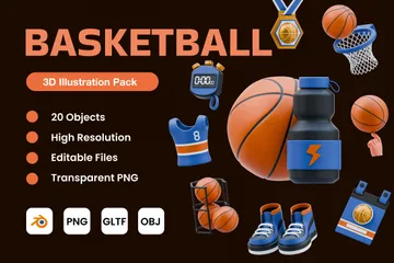 Basket-ball Pack 3D Icon