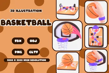 Basketball 3D Icon Pack