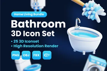 BATHROOM 3D Icon Pack