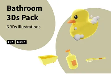 Bathroom 3D Icon Pack