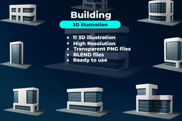 Bâtiment Pack 3D Icon
