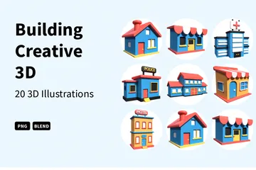 Construire la créativité Pack 3D Illustration