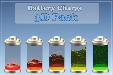 Battery Charge 3D Icon Pack
