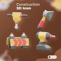 Konstruktion 3D Icon Pack