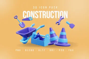 Konstruktion 3D Icon Pack