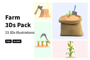 Bauernhof 3D Icon Pack
