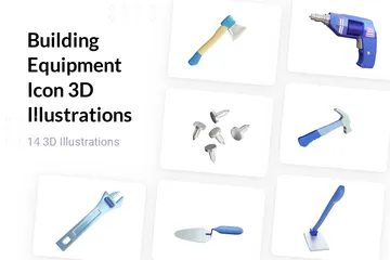Gebäudeausrüstung 3D Illustration Pack