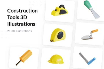 Bauwerkzeuge 3D Illustration Pack