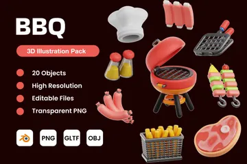 BBQ 3D Icon Pack